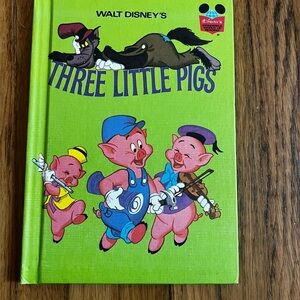 Vintage Walt Disney's Wonderful world of reading Three Little Pigs Book